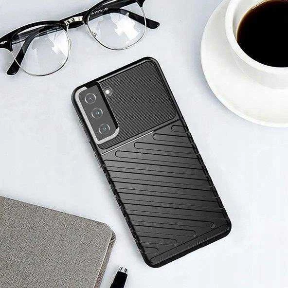 Hurtel Thunder dėklas skirtas Samsung Galaxy S22 + (S22 Plus), juodas