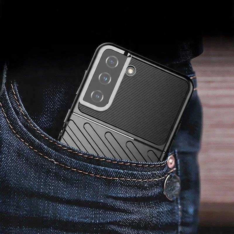 Hurtel Thunder dėklas skirtas Samsung Galaxy S22 + (S22 Plus), juodas