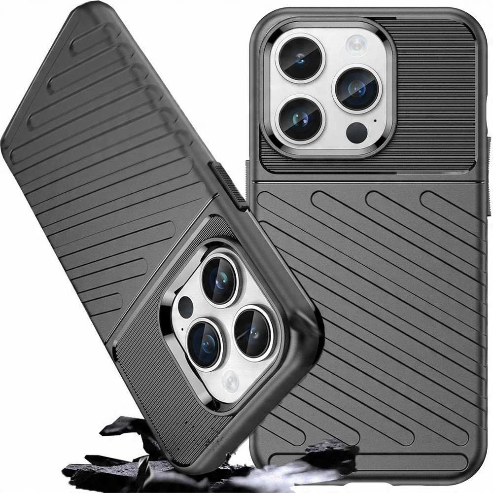 Hurtel Thunder dėklas Apple iPhone 14 Pro armored case dėklas telefonui juodos spalvos