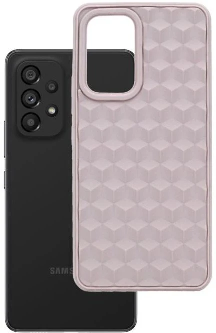 iLike TelForceone 3D Cube dėklas skirtas Samsung Galaxy A33 5G, Caffe latte