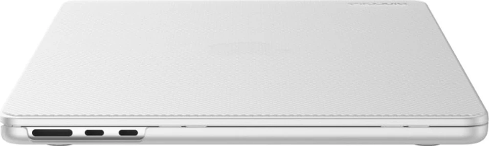 „MacBook Air“ 13,6 colio M2 (2022 m.) „Incase Hardshell“ dėklas (taškai / skaidrus)