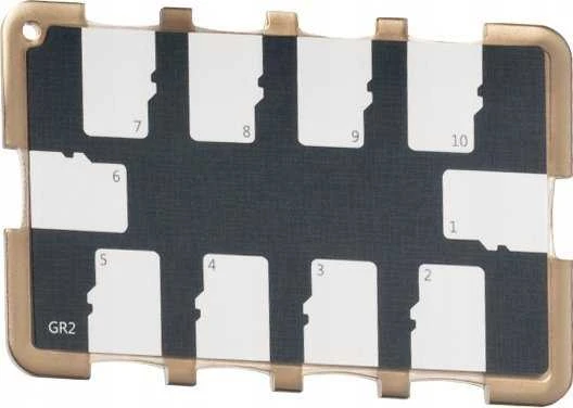 JJC dėklas JJC kortelių dėklas APKP-JC-MCHMSD10GR, skirtas „micro SD“ kortelėms