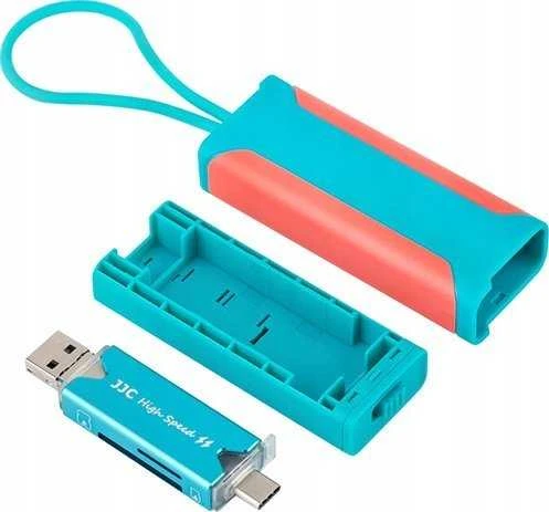 Dėklas JJC Dėklas na karty pamięci MCR-STM5BP su atminties kortelių skaitytuvu USB 3.0