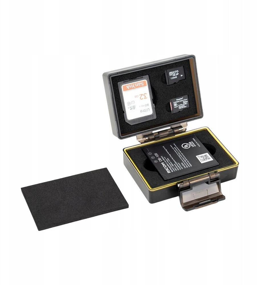 Dėklas JJC Futerał Pudełko Box Dėklas Na Bateria Akumuliatorius Ricoh Db-120 + Kortos Pamięci / Bc-db120