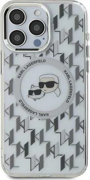Dėklas Karl Lagerfeld KLHMP16LHMCKMHT Apple iPhone 16 Pro 6.3" skaidrus IML Monogram Karl&Choupet