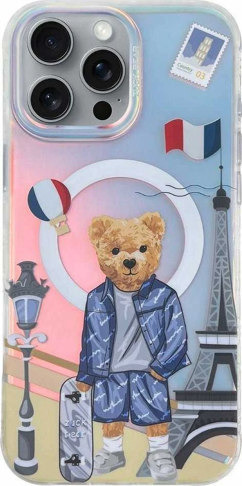 ZUCK BEAR dėklas DARNELL FROSTED LASER suderinamas su MagSafe, skirtas IPHONE 16 Pro Max paris