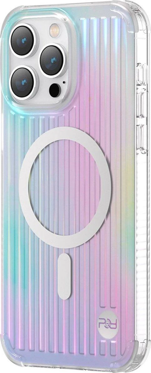 Dėklas Kingxbar PQY Go Out serijos magnetinė Apple iPhone 14 Plus MagSafe lazerinė spalva