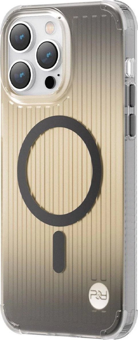 Kingxbar PQY Go Out Series magnetic Apple iPhone 14 Pro MagSafe dėklas telefonui juodos spalvos