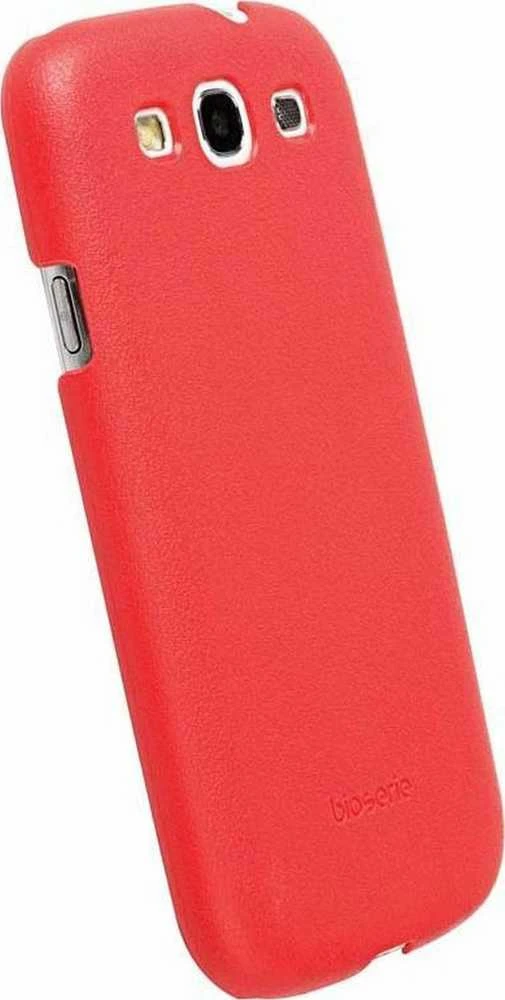 Dėklas Krusell Krusell BioCover - Beskyttelsescover til mobiltelefon - bio plastik - rød - for Samsung Galaxy S III