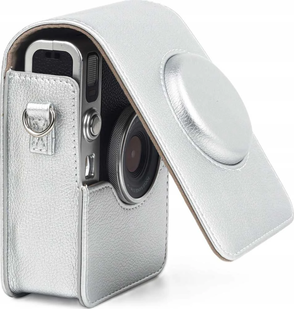 Dėklas LoveInstant Dėklas Dėklas Futerał Case Osłona Krepšys Do Fujifilm Fuji Instax Mini Evo / Sidabrinė