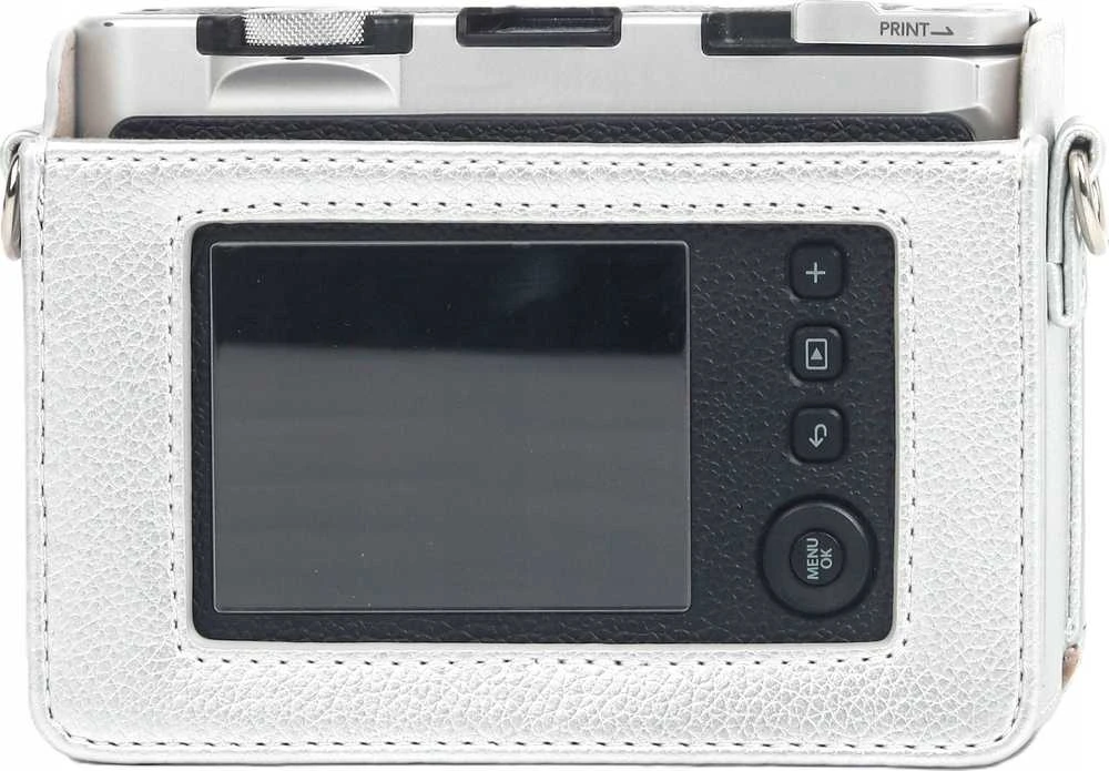 Dėklas LoveInstant Dėklas Dėklas Futerał Case Osłona Krepšys Do Fujifilm Fuji Instax Mini Evo / Sidabrinė