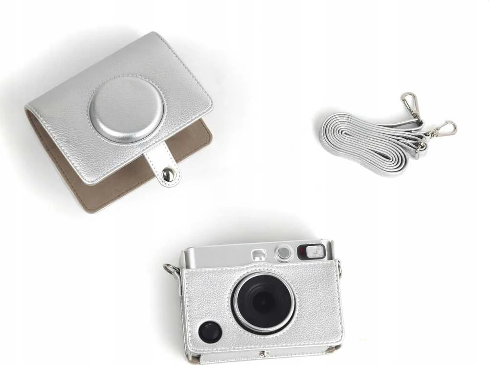 Dėklas LoveInstant Dėklas Dėklas Futerał Case Osłona Krepšys Do Fujifilm Fuji Instax Mini Evo / Sidabrinė