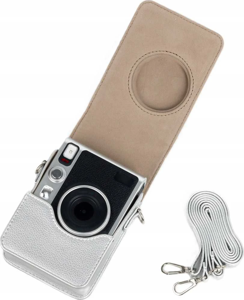 Dėklas LoveInstant Dėklas Dėklas Futerał Case Osłona Krepšys Do Fujifilm Fuji Instax Mini Evo / Sidabrinė