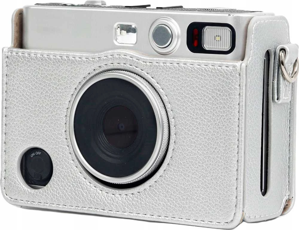 Dėklas LoveInstant Dėklas Dėklas Futerał Case Osłona Krepšys Do Fujifilm Fuji Instax Mini Evo / Sidabrinė
