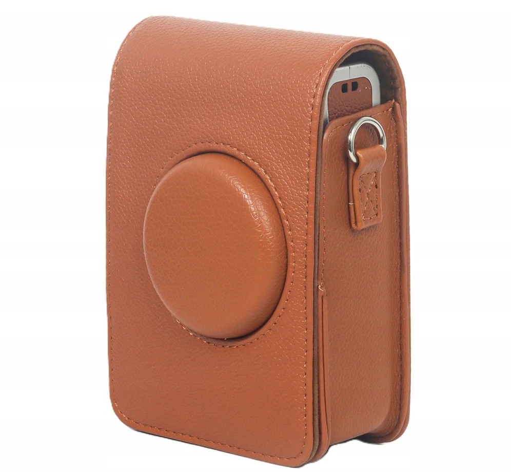 Dėklas LoveInstant Dėklas Futerał Case Osłona Krepšys Fujifilm Instax Mini Evo Ruda / Pion