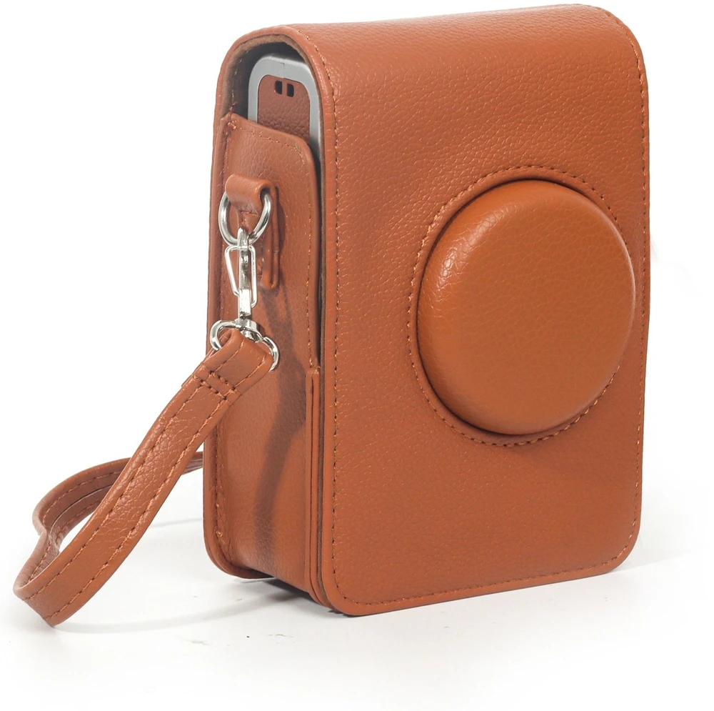 Dėklas LoveInstant Dėklas Futerał Case Osłona Krepšys Fujifilm Instax Mini Evo Ruda / Pion