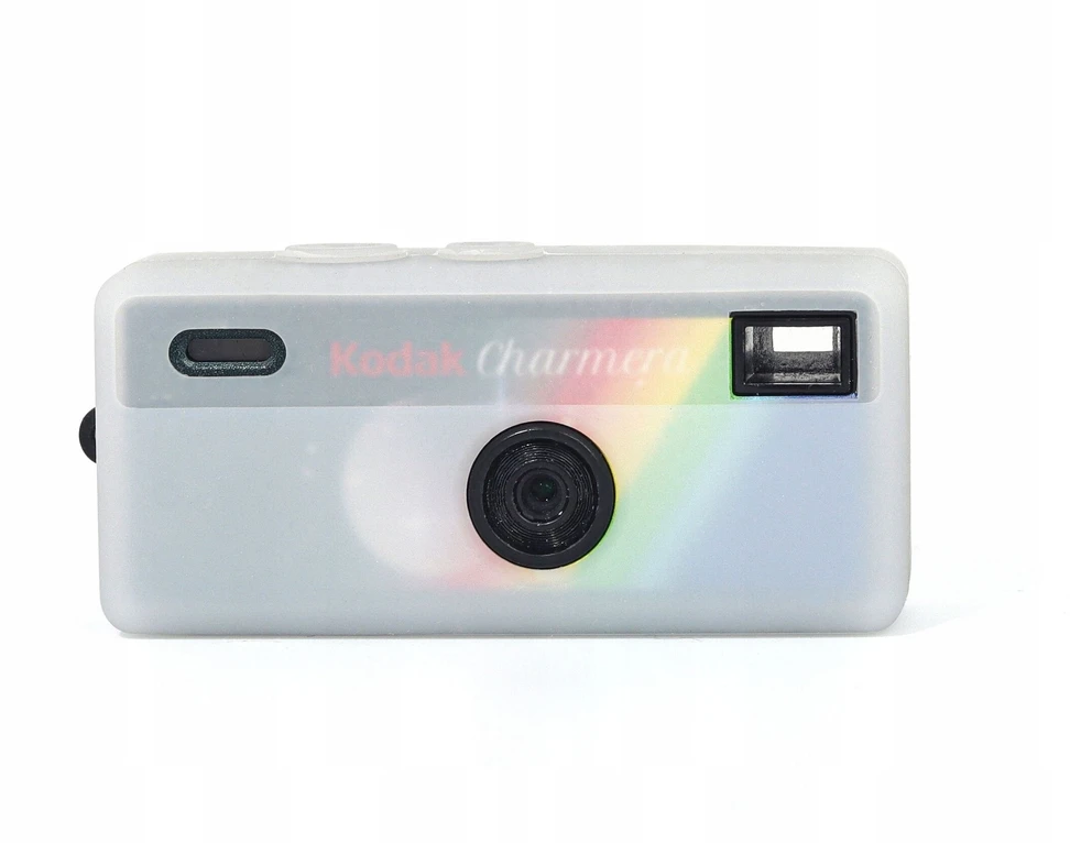 Dėklas LoveInstant Futerał Dėklas Dėklas Case Osłona Silikon Do Kodak Charmera + Smycz / Baltas - Permatomas