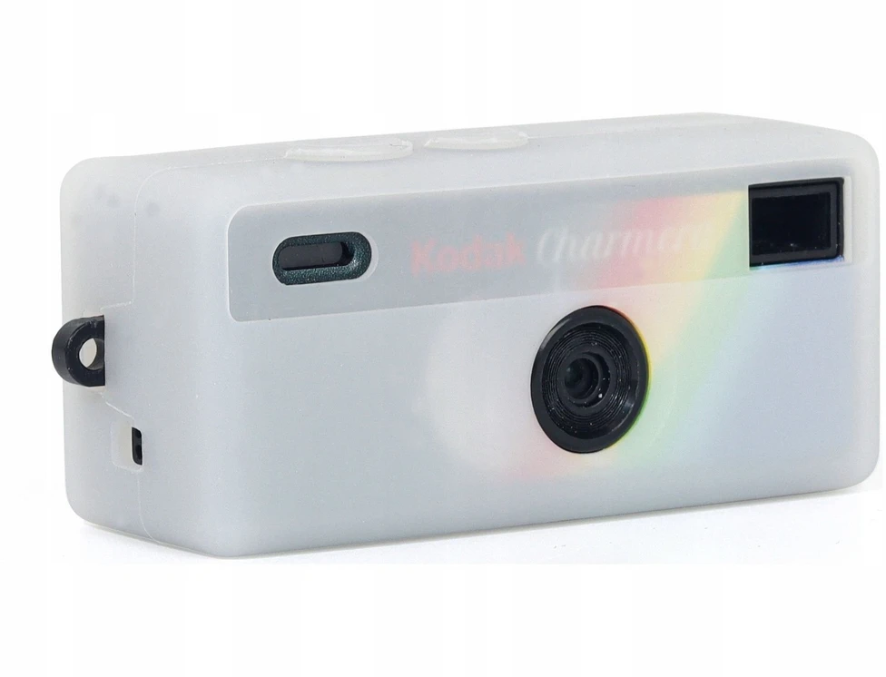 Dėklas LoveInstant Futerał Dėklas Dėklas Case Osłona Silikon Do Kodak Charmera + Smycz / Baltas - Permatomas
