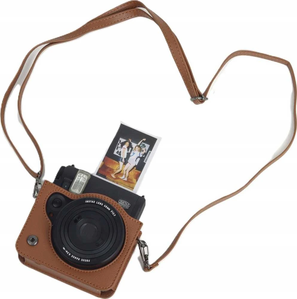 Dėklas LoveInstant Futerał Dėklas Dėklas Case Osłona Do Fuji Fujifilm Instax Mini 99 / Ruda