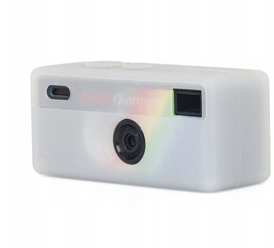 Dėklas LoveInstant Futerał Dėklas Dėklas Case Osłona Silikon Do Kodak Charmera + Smycz / Baltas - Permatomas