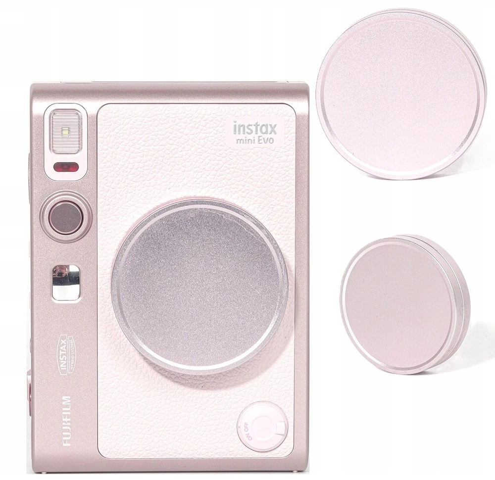 Dėklas LoveInstant Rinkinys 4w1 Futerał Dėklas Osłona Lcd Album Dekielek Do Fuji Instax Mini Evo / Rožinė