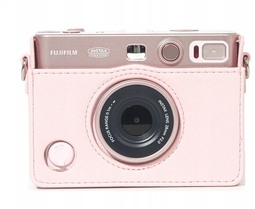 Dėklas LoveInstant Rinkinys 4w1 Futerał Dėklas Osłona Lcd Album Dekielek Do Fuji Instax Mini Evo / Rožinė