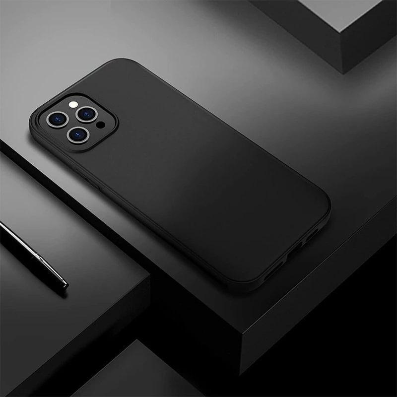 Markowe Riposo Dėklas „Matinis'' įvairiems telefonų modeliams, juodas IPHONE 11 PRO MAX (6.5')