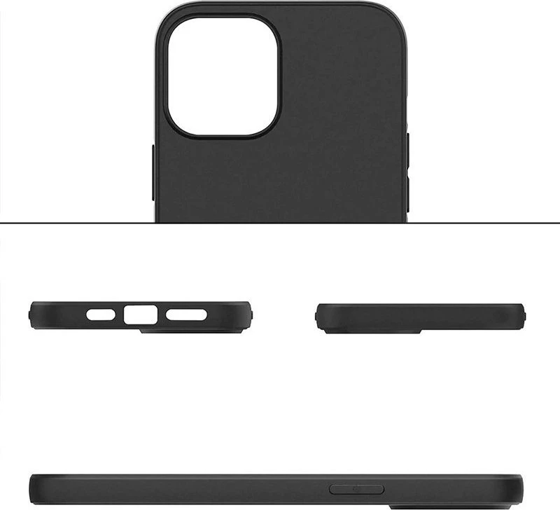 Markowe Riposo Dėklas „Matinis'' įvairiems telefonų modeliams, juodas IPHONE 11 PRO MAX (6.5')