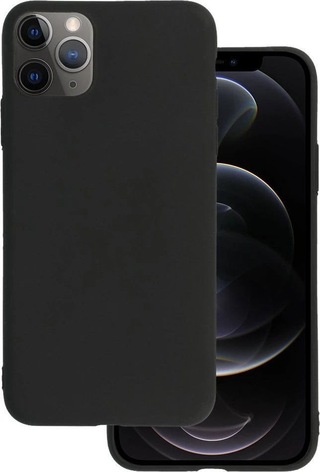 Markowe Riposo Dėklas „Matinis'' įvairiems telefonų modeliams, juodas IPHONE 11 PRO MAX (6.5')