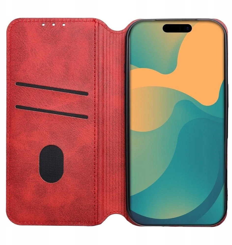 Oem Dėklas su klapką na Samsung S26 Cubic Book raudona