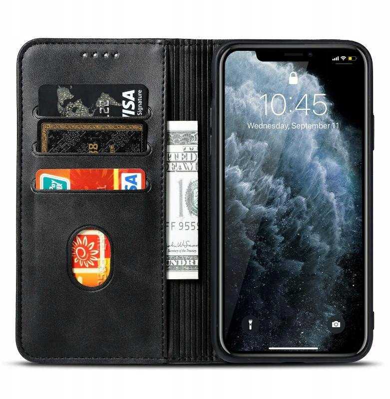 Dėklas Marv Wallet Realme 14 Pro juodos spalvos bookcase