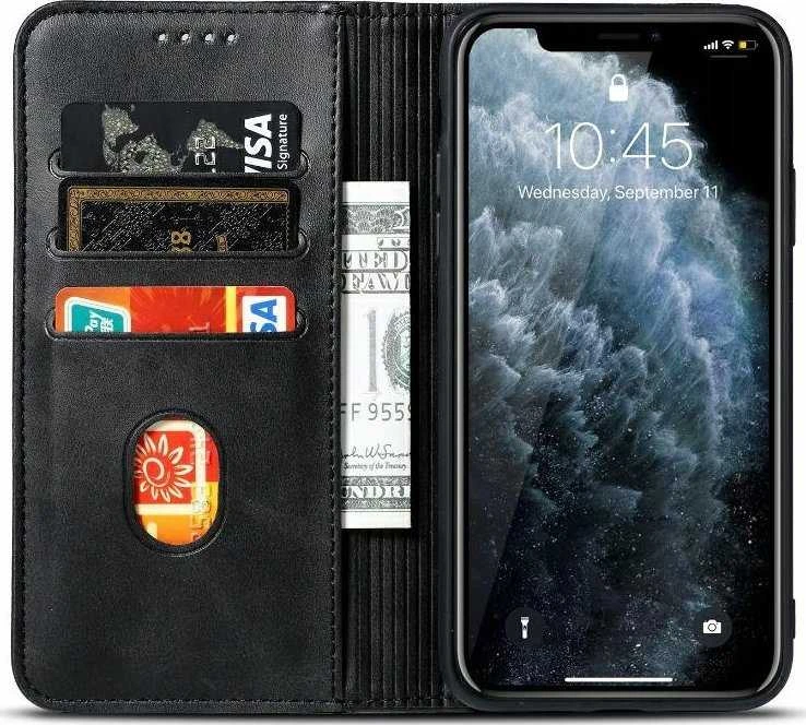 Dėklas Marv Wallet Xiaomi Redmi Note 14 Pro Plus 5G juodos spalvos