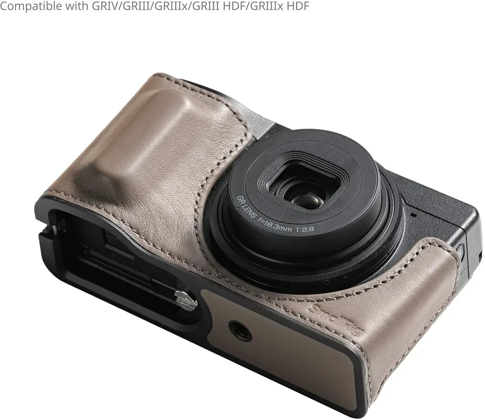 Dėklas Memorysolution SmallRig Leather Case Kit for RICOH GR IV / GR III / GR IIIx / GR III HDF / GR IIIx HDF (Pilkas) (5677)