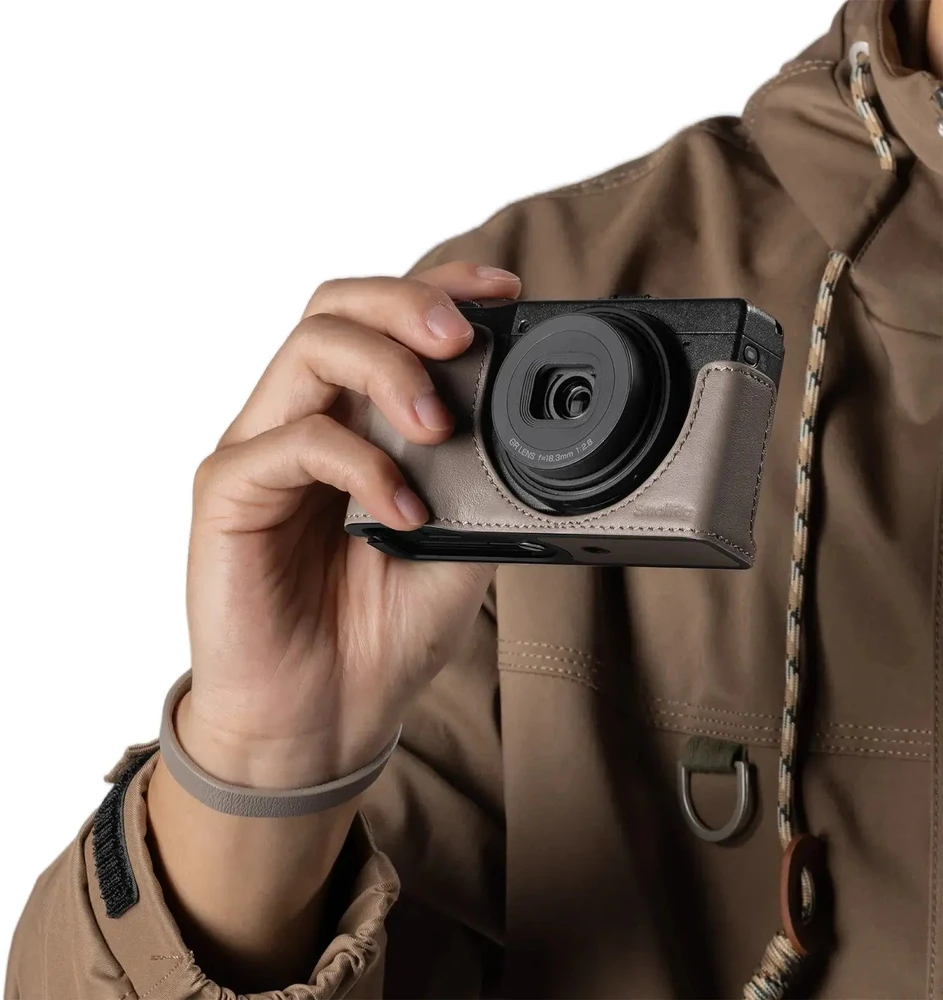 Dėklas Memorysolution SmallRig Leather Case Kit for RICOH GR IV / GR III / GR IIIx / GR III HDF / GR IIIx HDF (Pilkas) (5677)