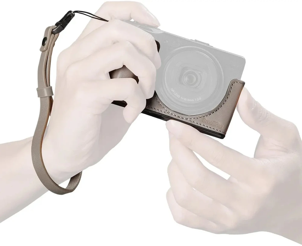 Dėklas Memorysolution SmallRig Leather Case Kit for RICOH GR IV / GR III / GR IIIx / GR III HDF / GR IIIx HDF (Pilkas) (5677)