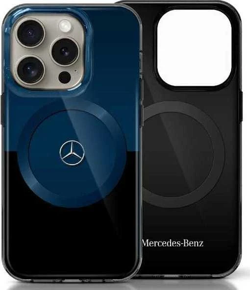 Mercedes MEHMP16X23HBIKV Apple iPhone 16 Pro Max 6.9" dėklas telefonui juodos spalvos MB Double Layer BiColor MagSafe