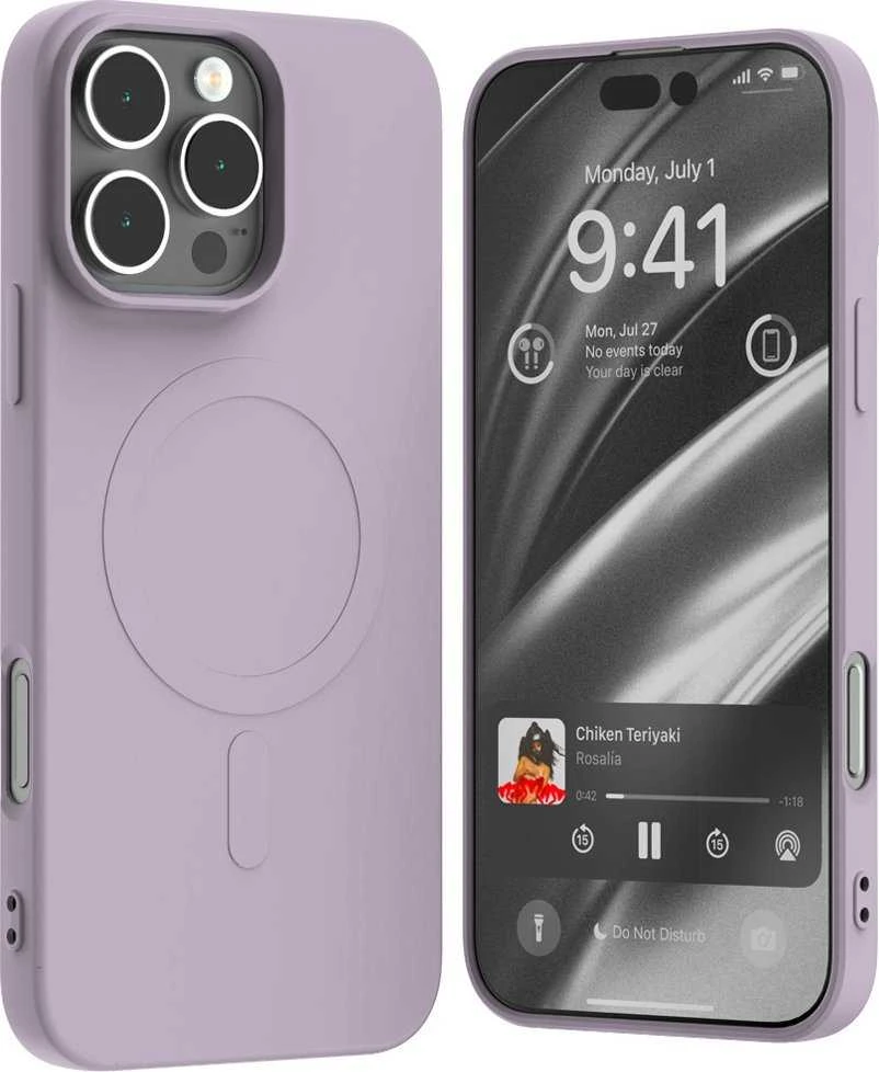 Dėklas Mercury MagSafe Semi-Silicone Apple iPhone 16 Pro Max 6,9″ lilac violetinės spalvos