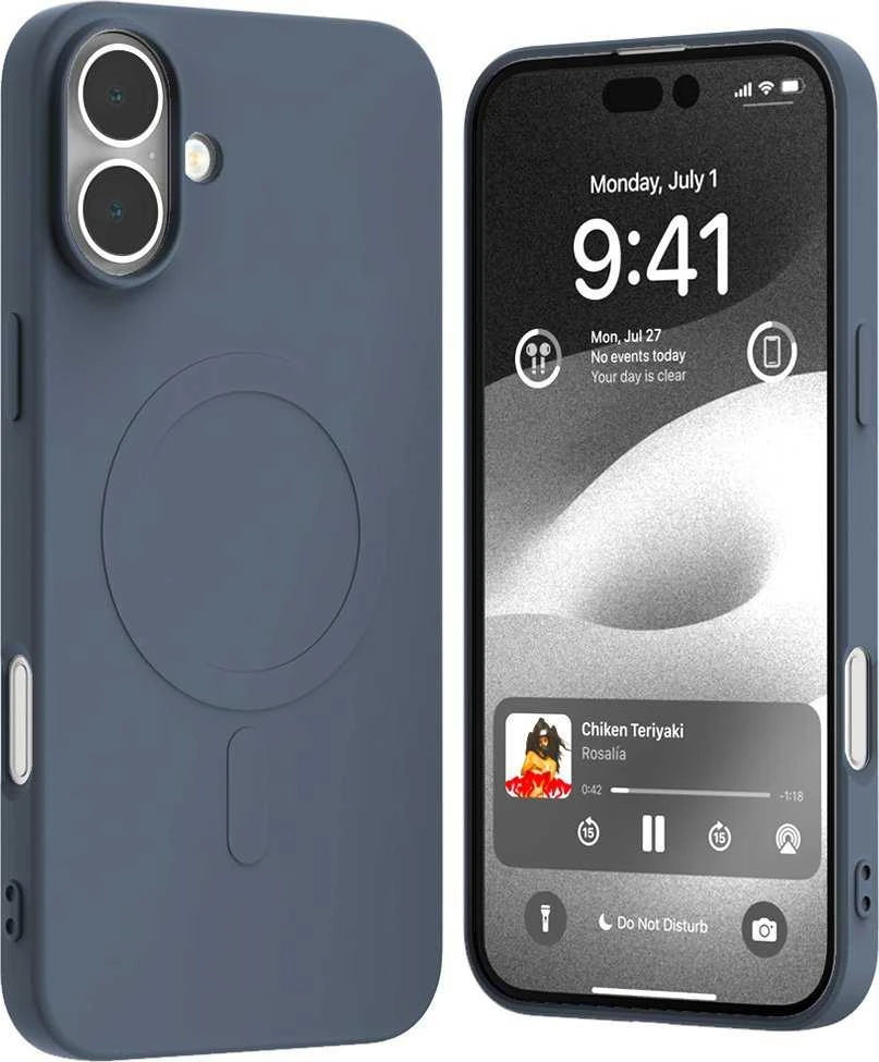 Dėklas Mercury MagSafe Semi-Silicone Apple iPhone 16 Plus 6,7″ sierra mėlynas