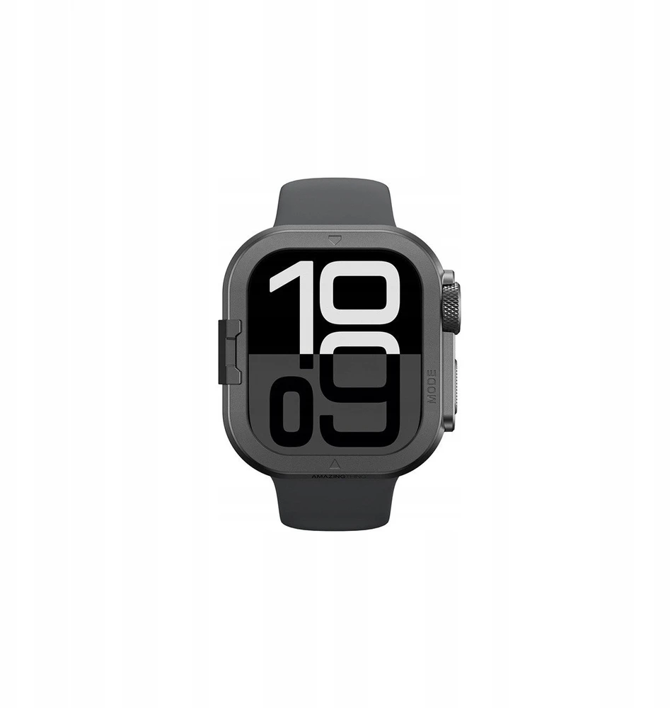 Nezatříděno AmazingThing Titan Pro Metal dėklas skirtas Apple Watch 11 46mm Aluminum - juodos spalvos