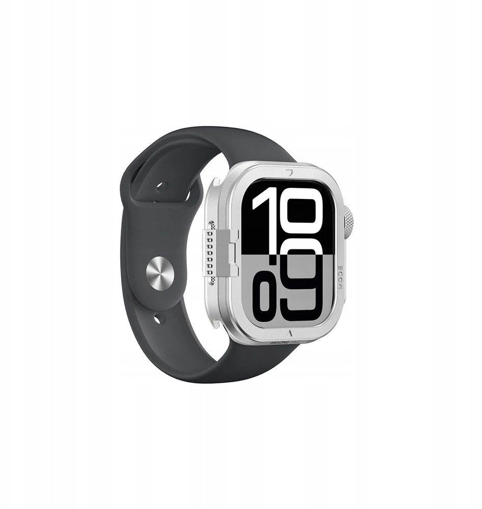 Marka Niezdefiniowana AmazingThing Titan Pro Metal dėklas skirtas Apple Watch 11 46mm Aluminum – Sidabrinis