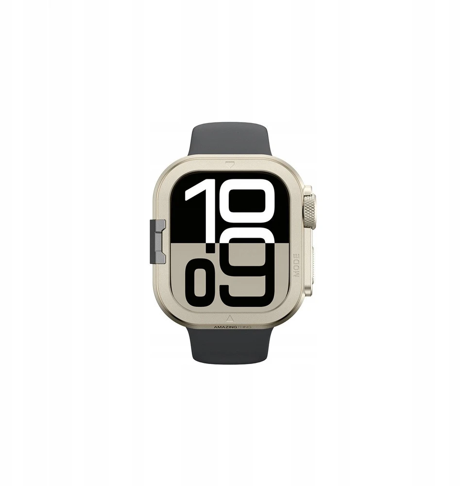Marka Niezdefiniowana AmazingThing Titan Pro Metal dėklas skirtas Apple Watch 11 46mm Aluminum – Titanium