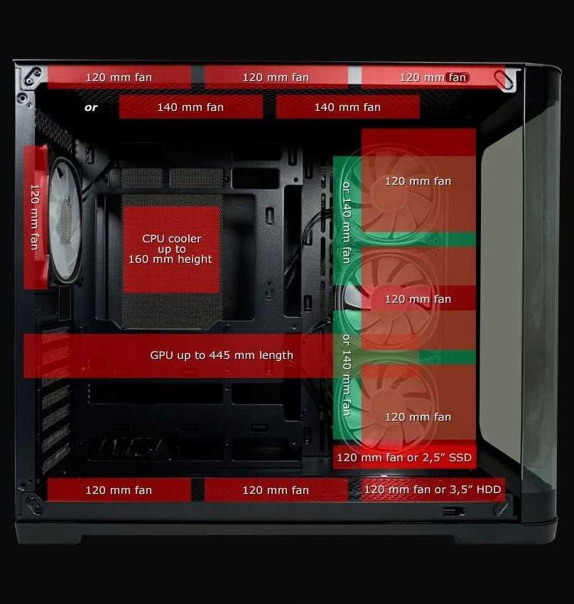 LC-Power LC-8001B-ON Pro-Storm Dark Juodas dėklas