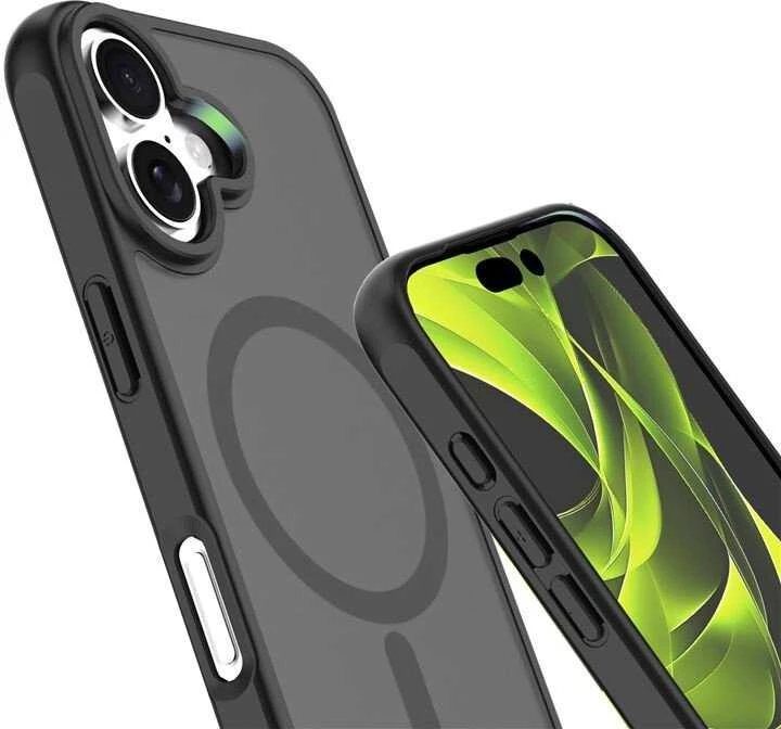 Mobile Origin hibridinis „MagSafe“ dėklas, matinis juodas – „iPhone 16“