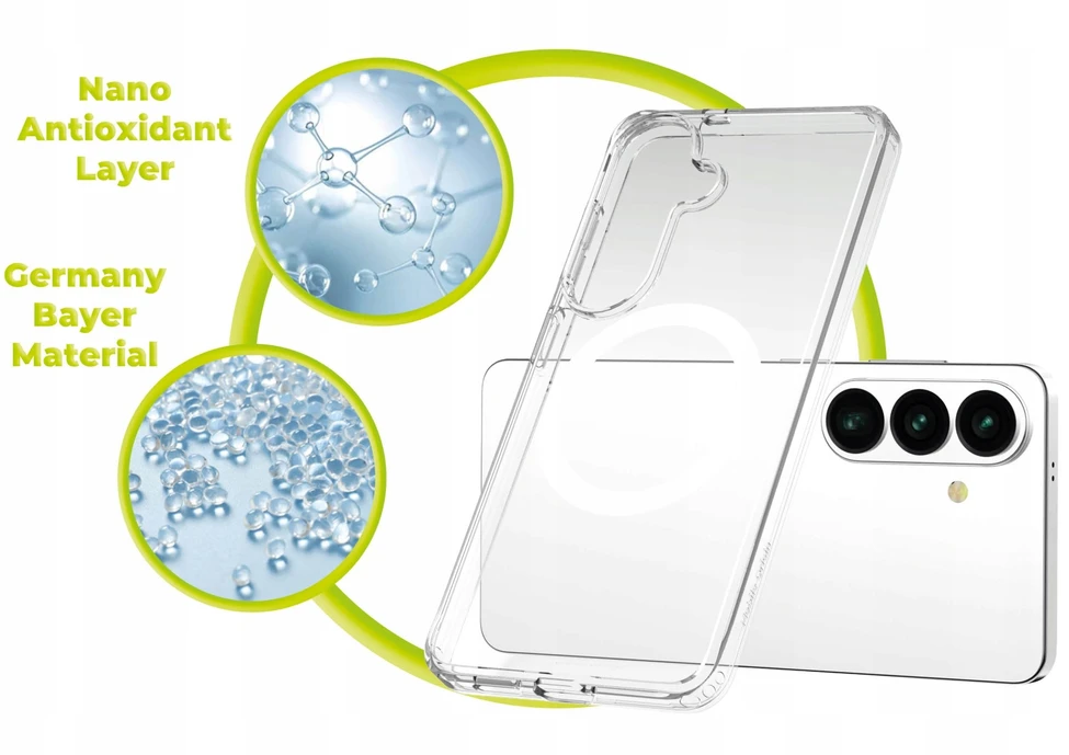 Cases And Covers „Alza Mobile Origin Easy“ dėklas, „MagSafe“, „Skydrus“ – „Samsung Galaxy S26+“