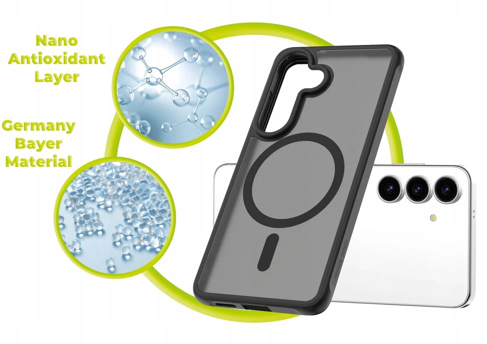 Cases And Covers Alza Mobile Origin Lengvas dėklas, MagSafe, matinė juoda - Samsung Galaxy S26+