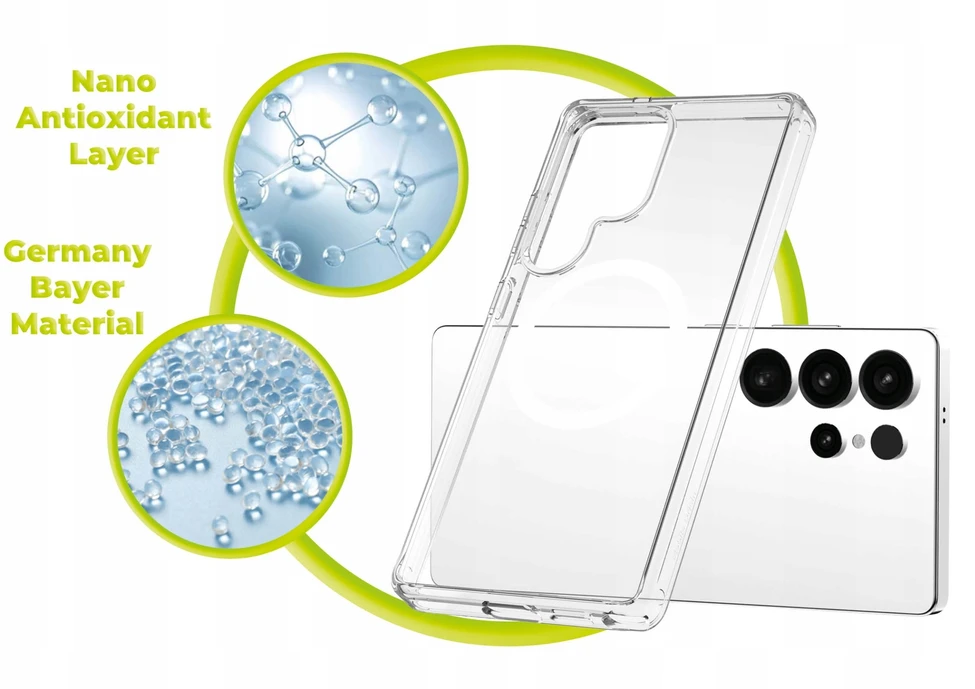 Cases And Covers Alza Mobile Origin Paprastas dėklas, MagSafe, skaidrus - Samsung Galaxy S26 Ultra