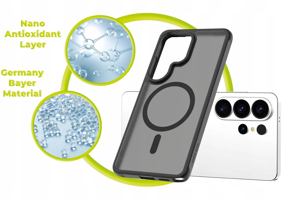 Dėklas Cases And Covers Alza Mobile Origin Easy Case, MagSafe, matinė juoda - Samsung Galaxy S26 Ultra