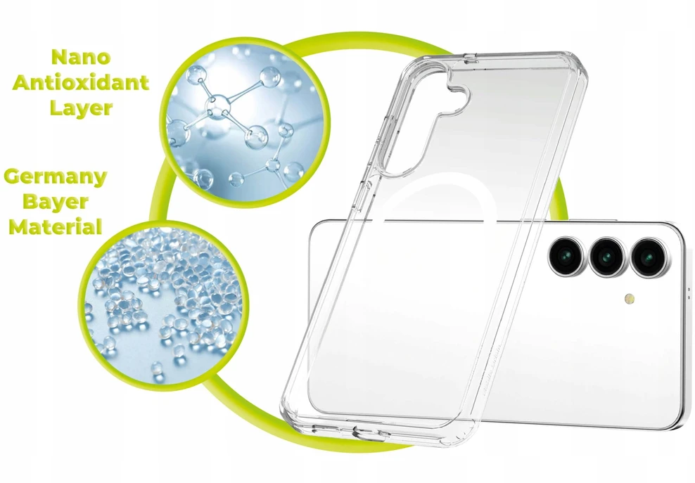 Cases And Covers „Alza Mobile Origin Easy“ dėklas, „MagSafe“, Skaidrus – „Samsung Galaxy S25 FE“