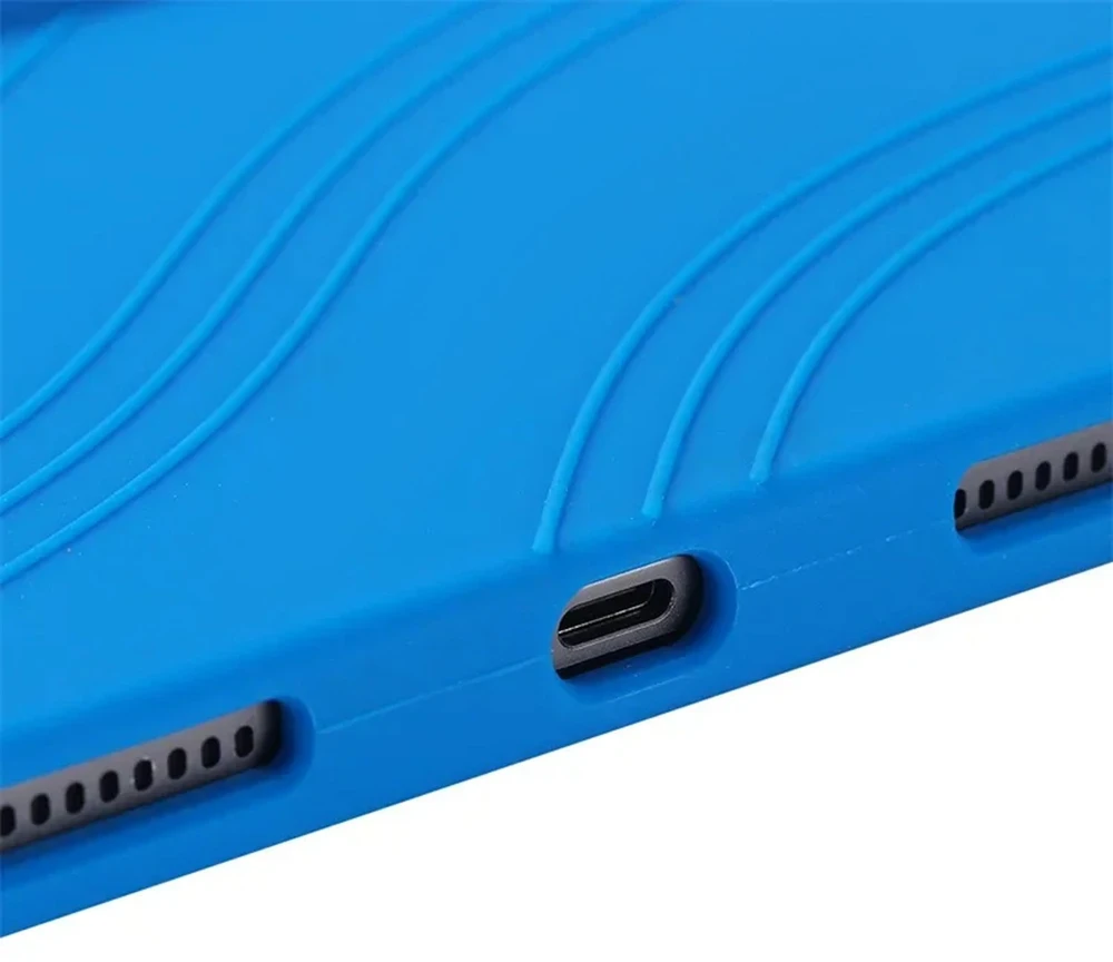 Planšetinio kompiuterio dėklas 4kom.pl Armor skirtas Lenovo Tab 10.1 2025 / XU, mėlynas – apsauginis su stovu