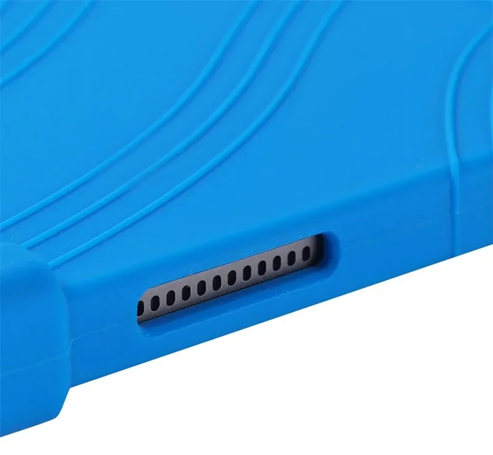 Planšetinio kompiuterio dėklas 4kom.pl Armor skirtas Lenovo Tab 10.1 2025 / XU, mėlynas – apsauginis su stovu